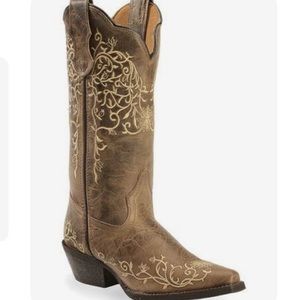 Laredo taupe jasmine embroidered western boots